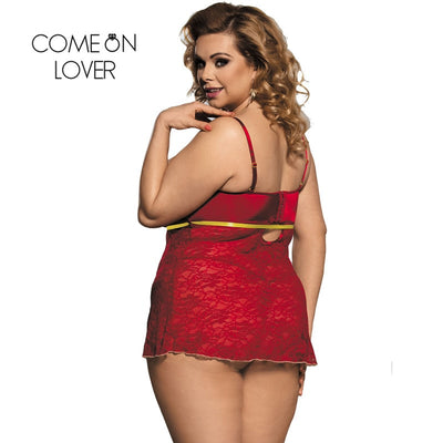 plus size babydoll lingerie sexy red