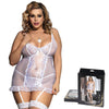 plus size babydoll lingerie sexy white