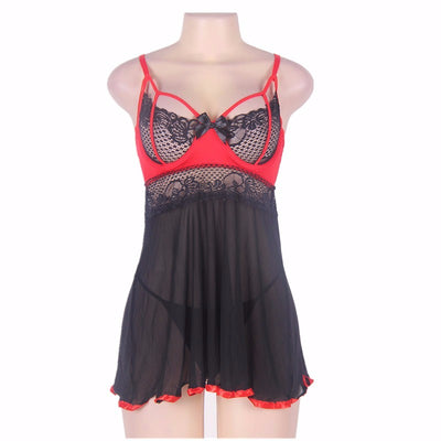 Cherry Straps All Over Babydoll