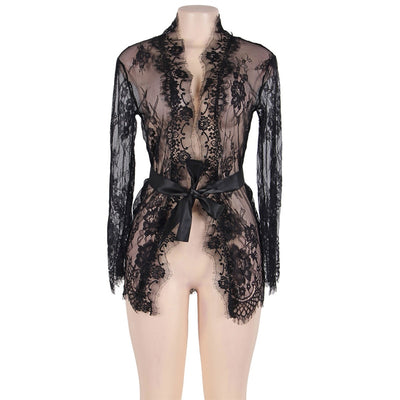 Sheer Lace Robe
