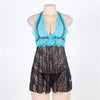 Black and Blue Babydoll