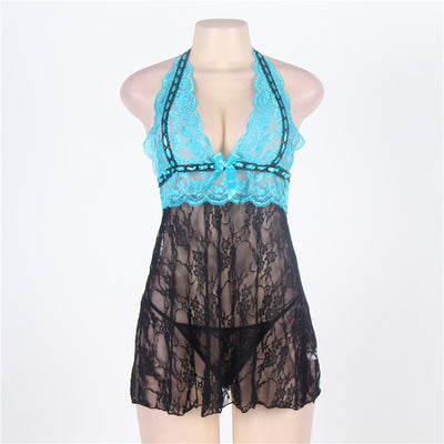 Black and Blue Babydoll