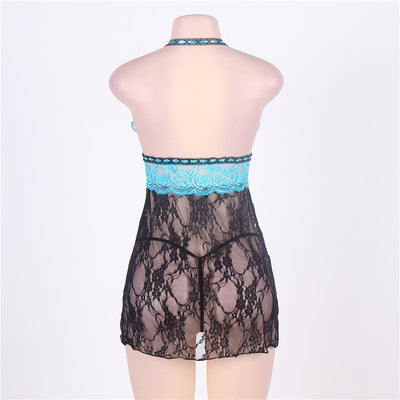 Black and Blue Babydoll