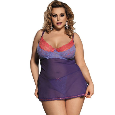 Purple and Pink Babydoll
