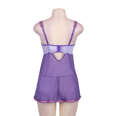 Purple and Pink Babydoll