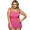 plus size babydoll lingerie sexy pink