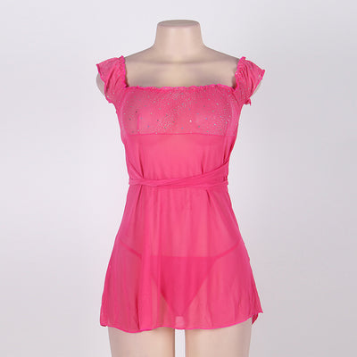 plus size babydoll lingerie sexy pink