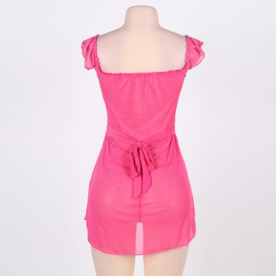 plus size babydoll lingerie sexy pink